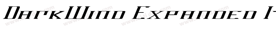 DarkWind Expanded Italic字体转换